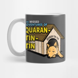 Funny Pet Dog Quarantine Social Distancing Cartoon For Dog Lovers Mug